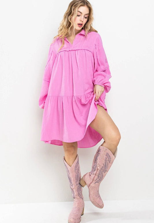 Jessie Dress - Pink